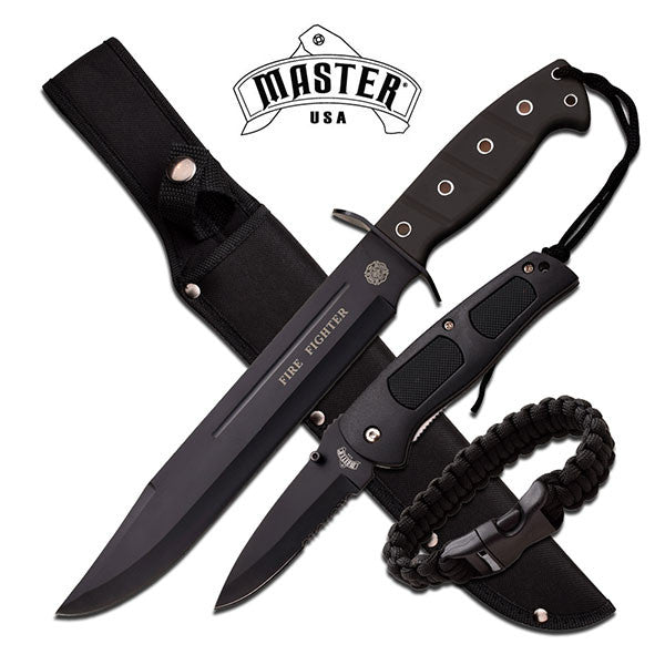3pc Set Hunting Knife, Pocket Knife , Survival Bracelet